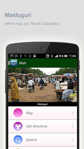 Maiduguri Map offline