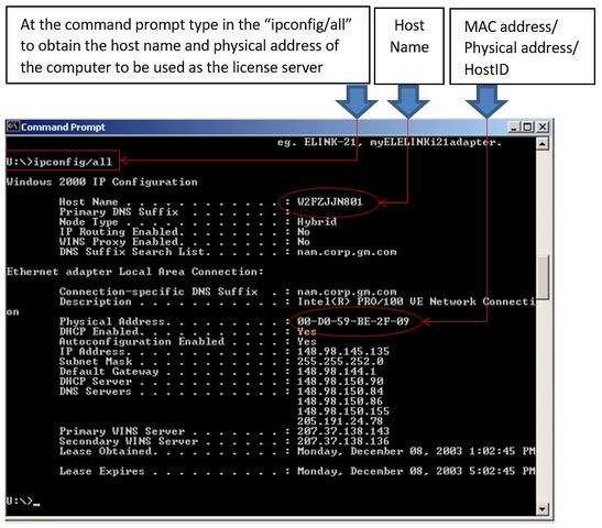 ipconfig all