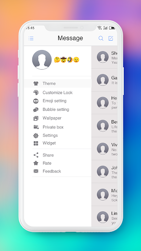 OS 12 Message theme for Sms