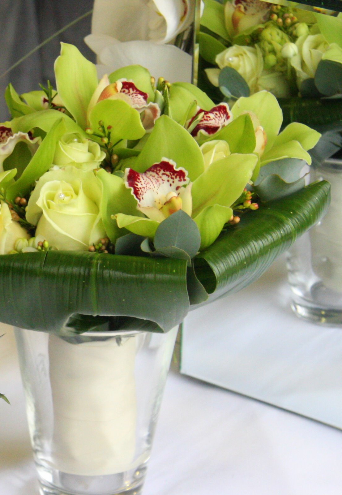 Green Rose Wedding Bouquet