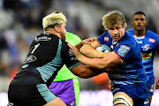 Evan Roos of the Stormers during the United Rugby Championship match against Glasgow Warriors at Cape Town Stadium on April 22.