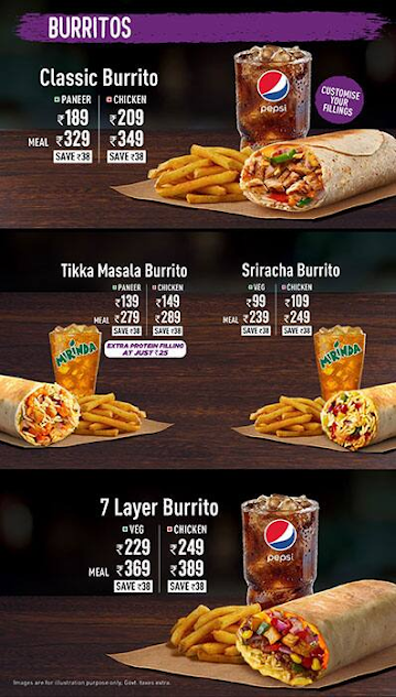 Taco Bell menu 