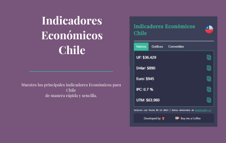 Indicadores Económicos Chile small promo image