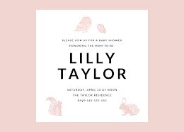 Lilly's Baby Shower - Baby Card item