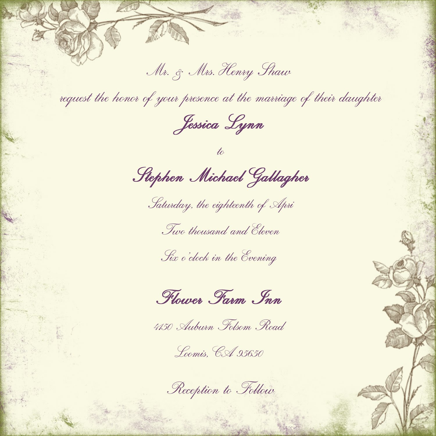 Dili's blog: Sample of wedding invitation