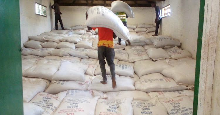 Foodstuffs in a store at Kapenguria.