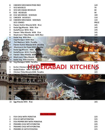 Hyderabadi Kitchens menu 