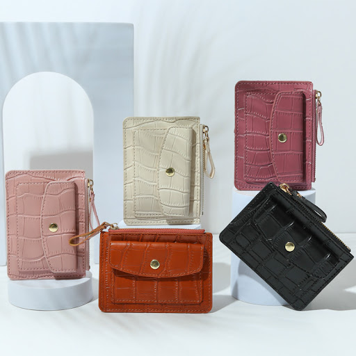 Title 1, Multifunctional Zipper Coin Purse with Multiple...