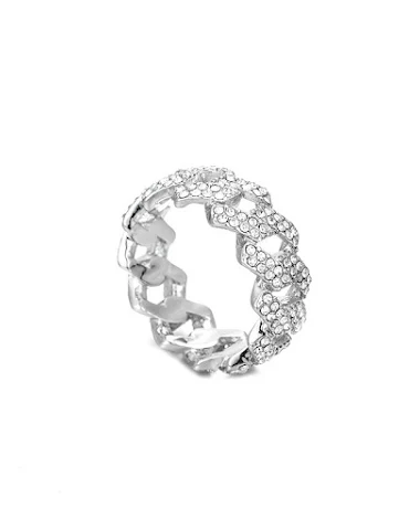 Diamant Glanzende Ring 9mm Cuban Li - 0