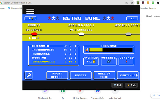 Retro Bowl Unblocked Game