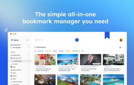 Marqly - Bookmark Manager small promo image