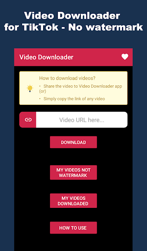 Video Downloader for tik tok - No watermark - v1.1.0