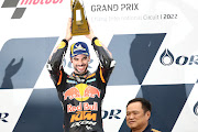 Oliveira crossed the line 0.730 seconds ahead of Ducati duo Jack Miller and Bagnaia at the Chang International Circuit, in a race significantly delayed by rain.