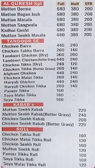 Al Quresh menu 1