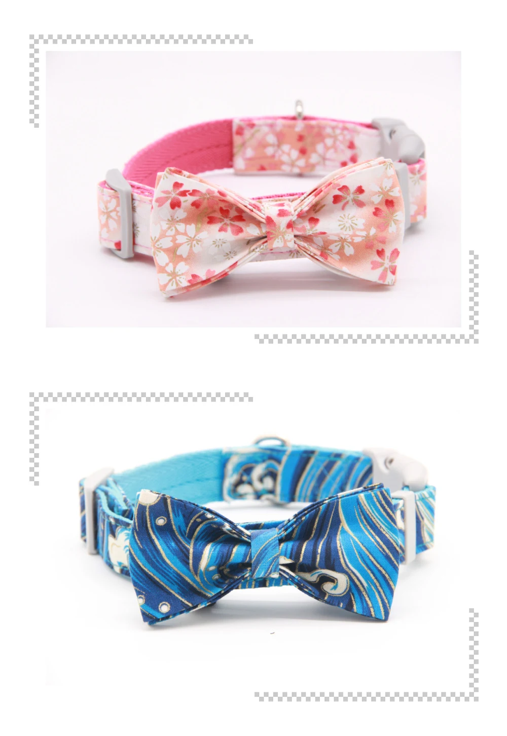 Title 5, Verstellbares Hunde-Halsband mit Blumenschleife...