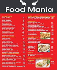 Food Mania menu 1