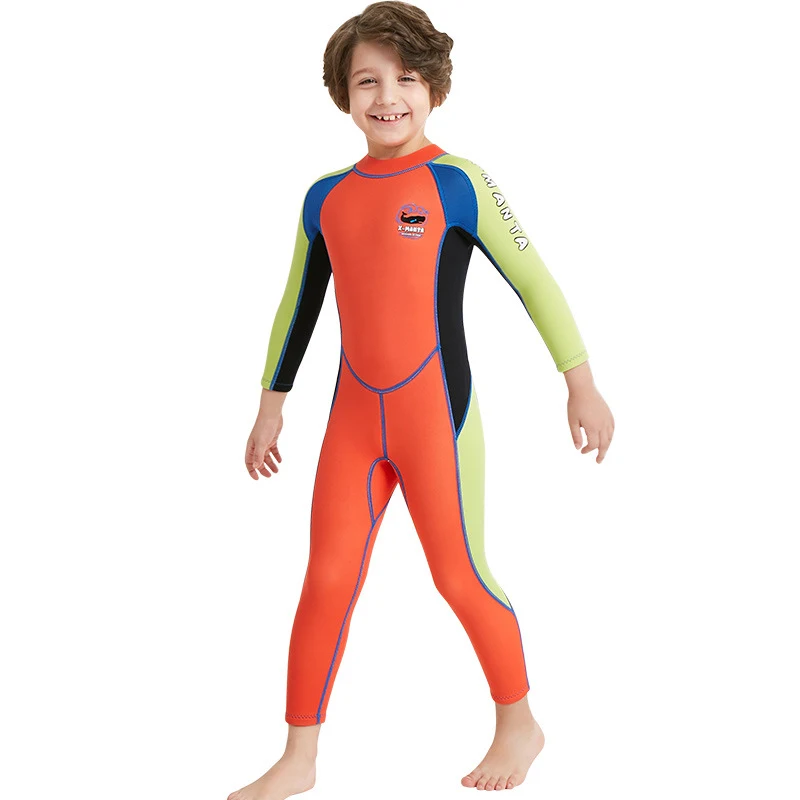 Heren eendelig wetsuit met lange mouwen, ideaal voor bescherming tegen zon en kou, perfect voor watersporten, biedt comfort en bewegingsvrijheid in het water