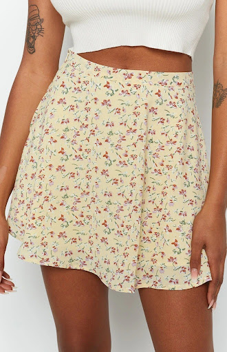 Title 7, Womens Floral Skirt High Waist Umbrella Skirt ...