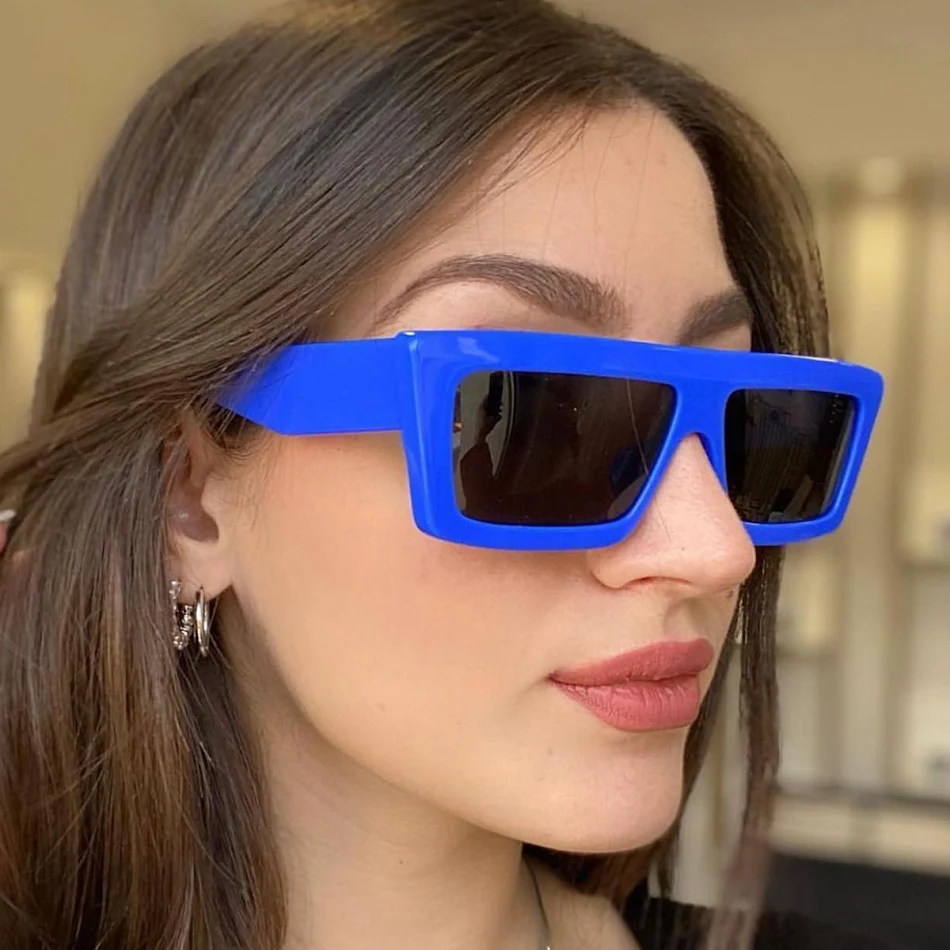 Lunettes de soleil hip hop UV en boîte, pour un look branché et une protection oculaire optimale lors de vos journées ensoleillées.