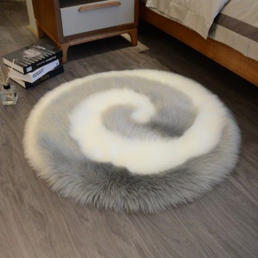 Title 8, Light luxury style cute cartoon plush carpet, s...