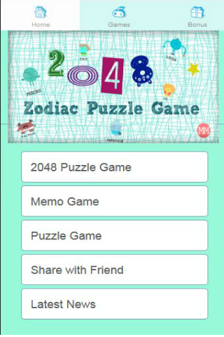 2048 Zodiac Puzzle Game