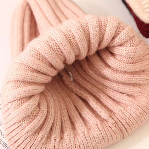 Title 14, Boys And Girls Woolen Fox Fur Ball Knit Hat