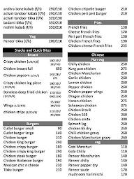 Barbq & Biryani menu 1