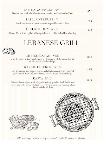 Qlay Mediterranean Kitchen Grill And Bar menu 