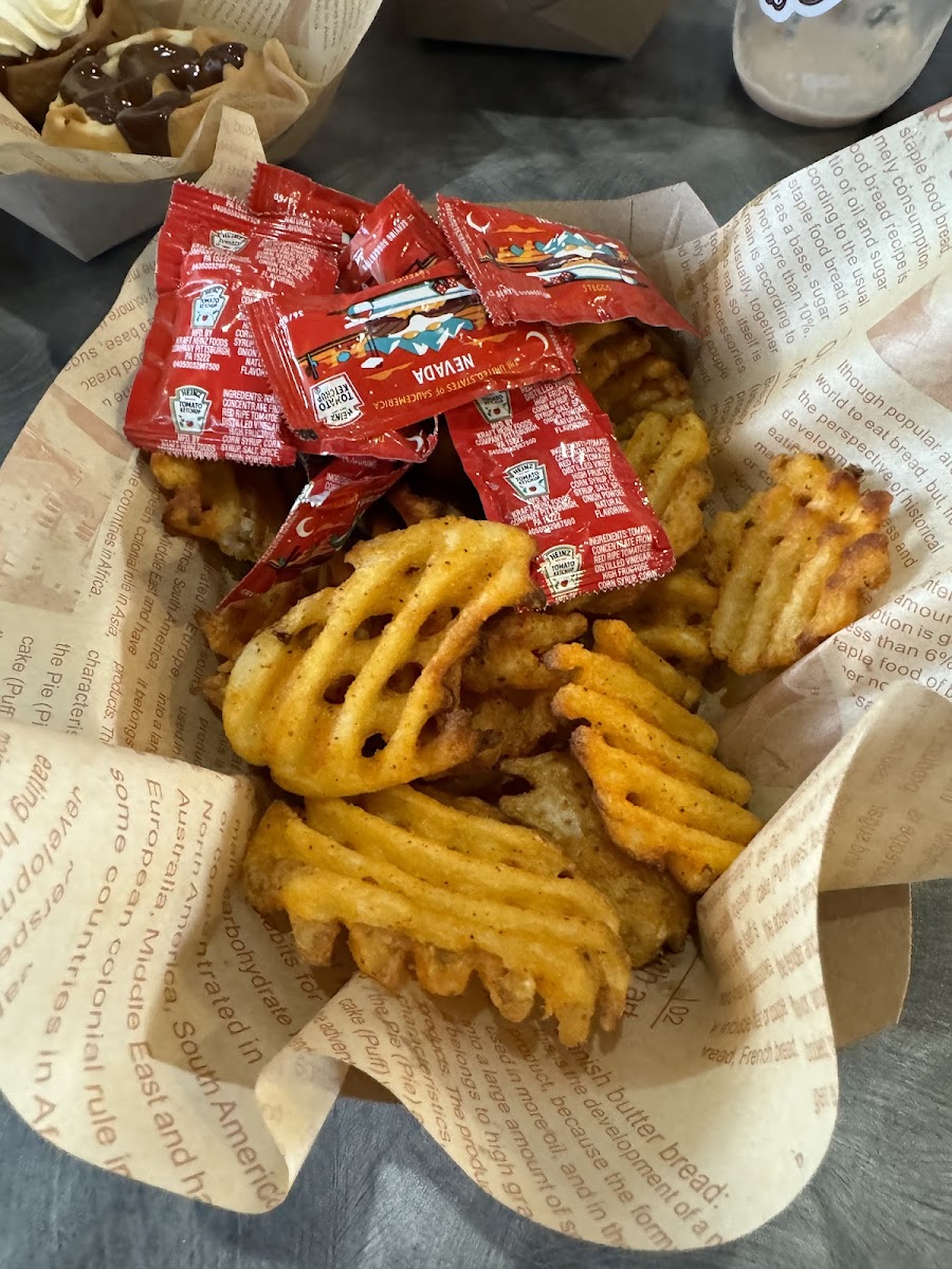 GF waffle fries