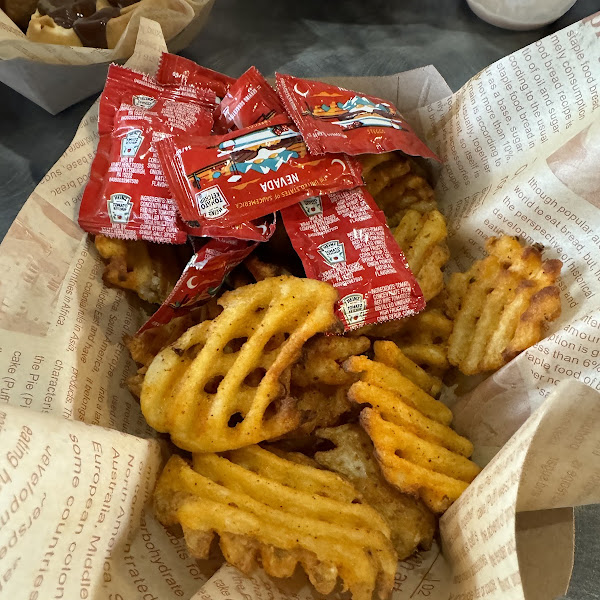 GF waffle fries