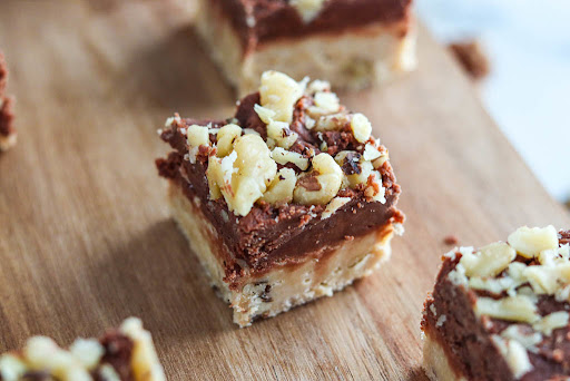 caramel chocolate layered fudge