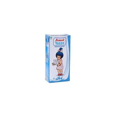 Amul Taaza Homogenised Toned Milk - 200 ml