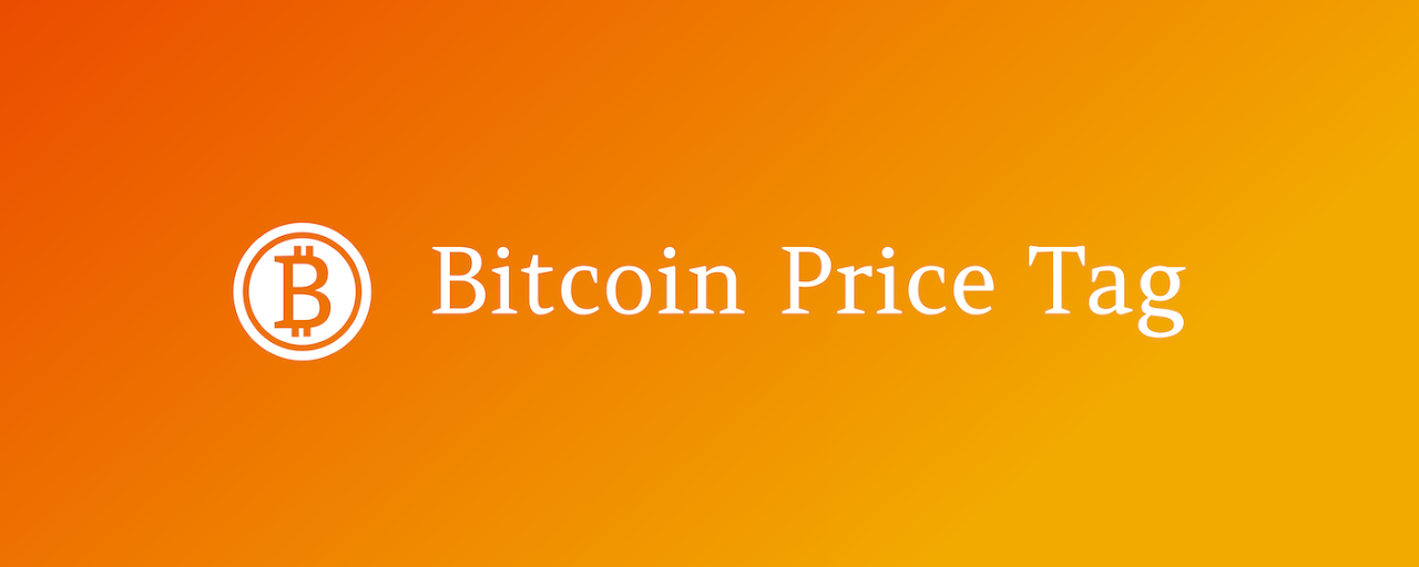 Bitcoin Price Tag Preview image 2