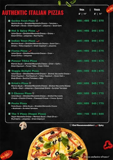 1441 Pizzeria menu 