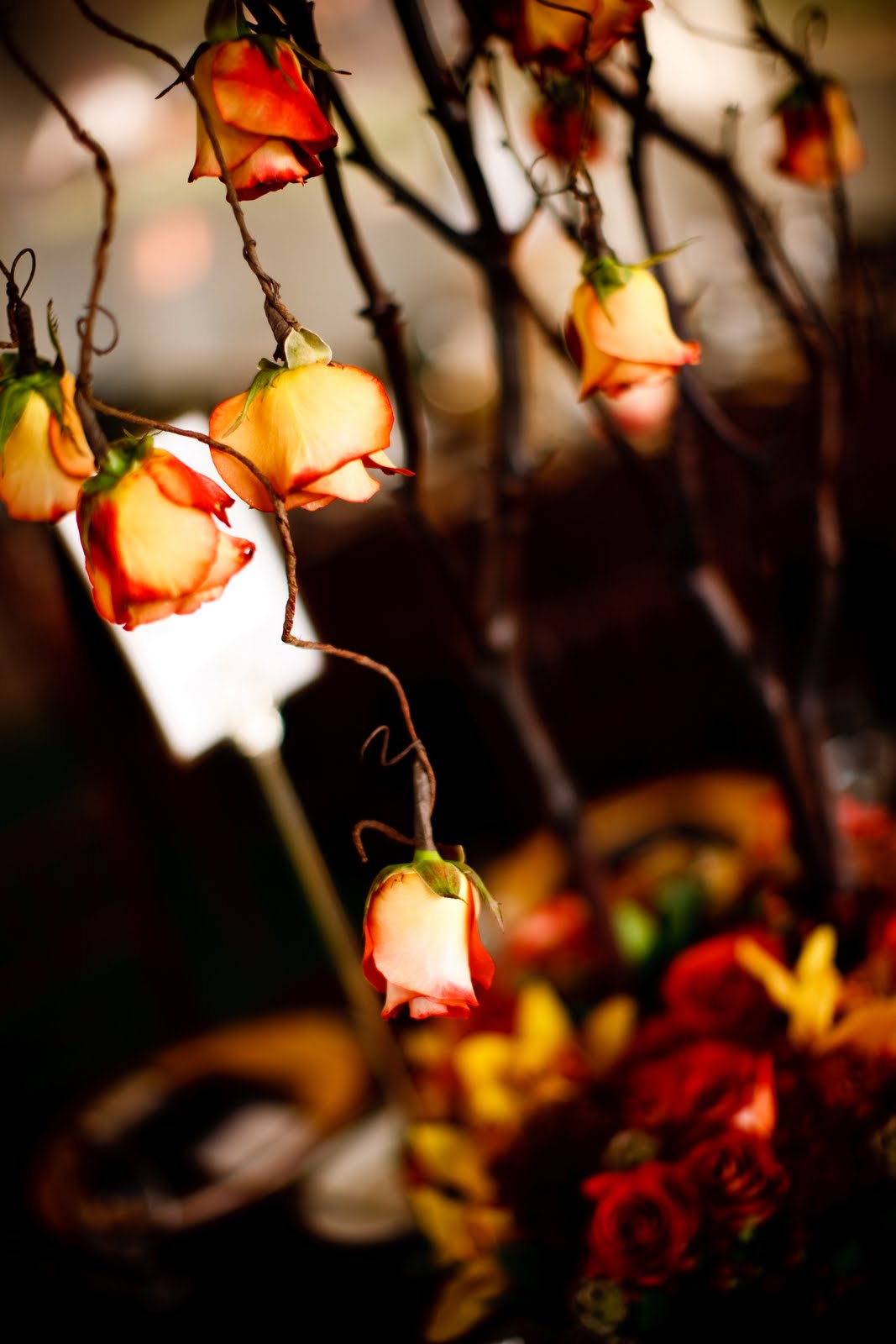 fall centerpieces, wedding