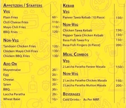 The Netrik's Joint menu 