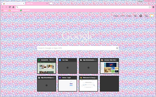 Cute Pixel Pastel Easter Egg Chrome Theme