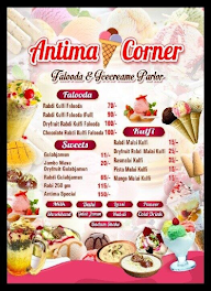Antima Ice Cream Corner menu 3