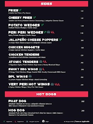 Good Flippin' Burgers menu 2
