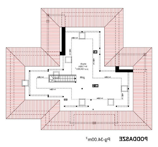 BW-39 wariant 7 - Rzut strychu