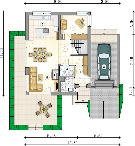 Domus III - Rzut parteru