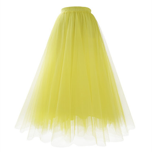 Title 2, Mesh Skirt Mid-length Pleated Skirt Plus Size S...