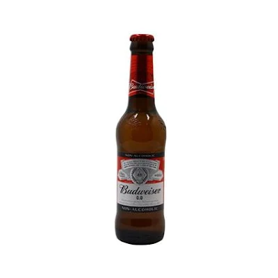 Budweiser 0.0 Non-Alcoholic Beer - 330 ml