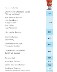 Giani's Ice Cream menu 3