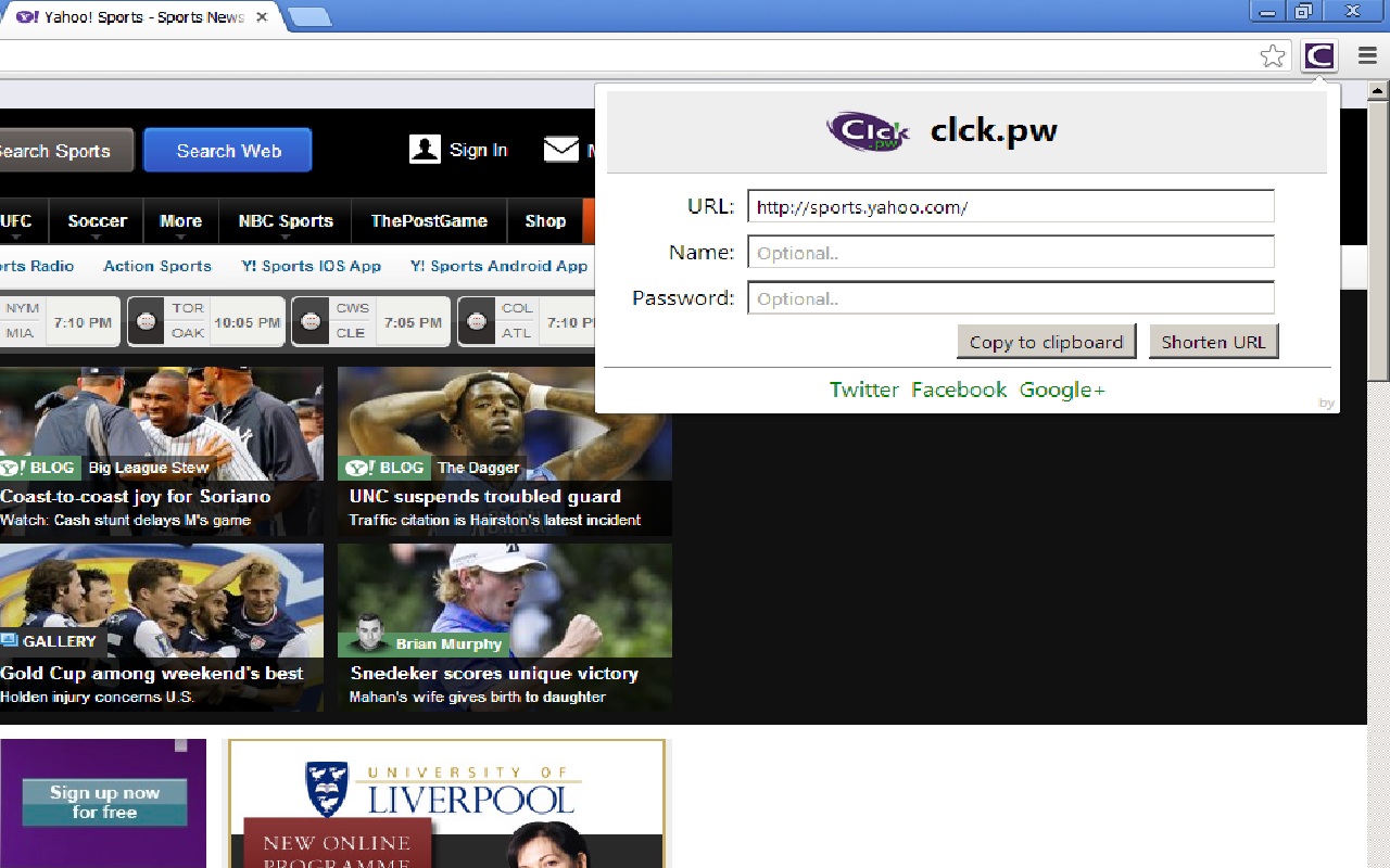 URL Shortner clck.pw Preview image 3