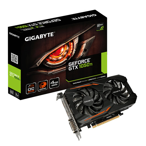 Card màn hình GIGABYTE GeForce GTX 1050Ti 4GB GDDR5 OC (GV-N105TOC-4GD)