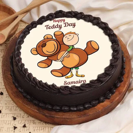 Teddy Day Poster Cake