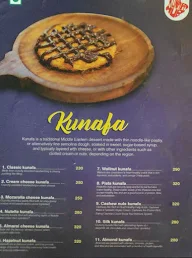 Kunafa Hub menu 1
