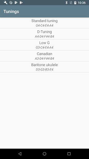 Screenshot Ukulele Tuner