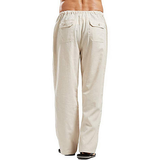 Title 2, Mens Simple Linen Pocket Trousers, perfect for...